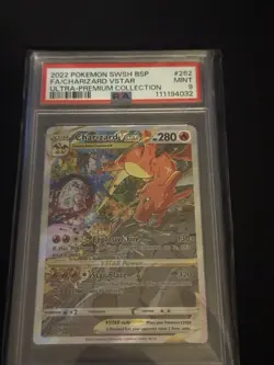 Pokemon TCG Charizard VSTAR SWSH262 Promo Holo Card PSA 9 - Image 1