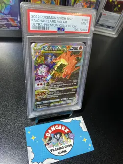 Pokemon TCG Charizard VSTAR SWSH262 Holo Black Star Promo Card PSA 9 - Image 3