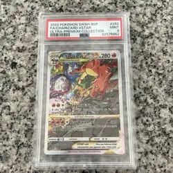 Pokemon TCG Charizard VSTAR SWSH262 Holo Black Star Promo Card PSA 9 - Image 1