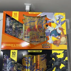 Reshiram & Charizard GX + Pikachu & Zekrom GX Premium Collection Sealed Pokemon 820650809910 - Image 2