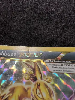 Mandibuzz BREAK XY182 Black Star Promo Ultra Rare Pokemon Card MP - Image 4