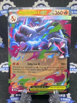 2025 Pokemon Mega Evolution Phantasmal Flames #013/094 Mega Charizard X ex - Image 1