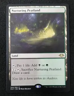MTG Nurturing Peatland - (MH1) Modern Horizons - 243/254 NM/Never Played - Image 5