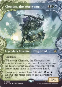 Clement, the Worrywort (Showcase) Bloomburrow - Magic MTG NM - Image 1