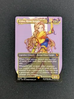 Celes, Rune Knight (Borderless) - 0201 - Final Fantasy MTG - NM/M - Image 1