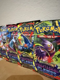 Pokemon TCG Mega Evolution Phantasmal Flames Single 1x Booster Pack BRAND NEW - Image 2