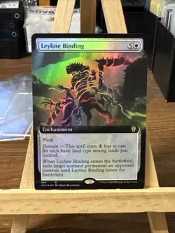 MTG *Leyline Binding Extended Art foil X1* (NM) Dominaria United Magic - Image 1