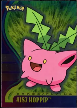 ENGLISH 2001 Topps Pokemon Topps Johto Series 3 Holo Foil #187 Hoppip - Image 1