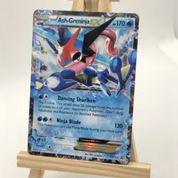 Pokemon TCG 2016 Ash-Greninja EX XY133 Promo Card MP/HP Litl Scratches/Whitening - Image 1