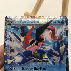 Pokemon TCG 2016 Ash-Greninja EX XY133 Promo Card MP/HP Litl Scratches/Whitening - Image 2
