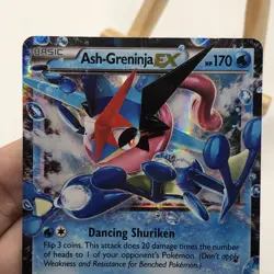 Pokemon TCG 2016 Ash-Greninja EX XY133 Promo Card MP/HP Litl Scratches/Whitening - Image 3