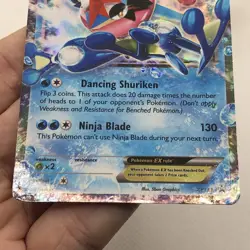 Pokemon TCG 2016 Ash-Greninja EX XY133 Promo Card MP/HP Litl Scratches/Whitening - Image 5