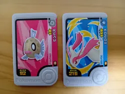 Feebas Milotic Mezastar Frienda Pokemon Card Japanese Pick Tag Tip - Image 1