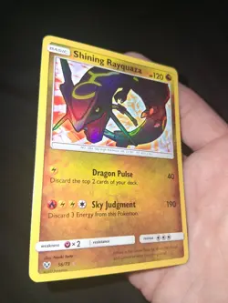 Shining Rayquaza 56/73 Shining Legends NM Holo Rare Pokemon TCG Card - Image 2