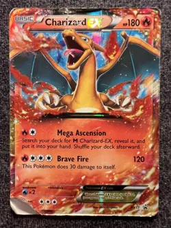 Charizard EX XY17 Black Star Promos Holo Pokemon Card MP - Image 1