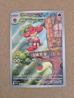 Pokemon Simisear 100/086 Sv: White Flare Holo Illustration Rare EN TCG Card - Image 1
