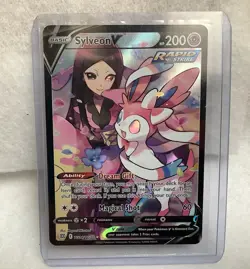 Pokemon TCG Sylveon V Trainer Gallery Full Art Card TG14/TG30 Brilliant Stars - Image 1