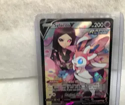 Pokemon TCG Sylveon V Trainer Gallery Full Art Card TG14/TG30 Brilliant Stars - Image 2