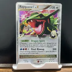 Pokemon TCG Cards Rayquaza C LV.X DP47 Promo Holo LP - Image 1