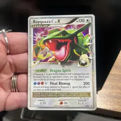 Pokemon TCG Cards Rayquaza C LV.X DP47 Promo Holo LP - Image 3