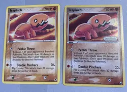 Trapinch 67/92 Reverse Holo & Nonholo Stamped Legend Maker Pokemon Card 2 cards - Image 1