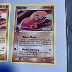 Trapinch 67/92 Reverse Holo & Nonholo Stamped Legend Maker Pokemon Card 2 cards - Image 2