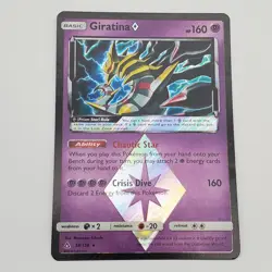 Giratina PRISM STAR Pokemon TCG Holo Card 58/156 SM Ultra Prism - LP/NM - Image 1