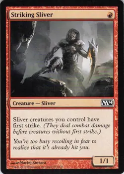 MTG Striking Sliver (157) | NM | Magic 2014 {M14} - Image 1