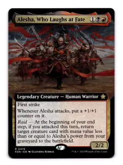 Alesha, Who Laughs at Fate (Extended Art) - 476 FDN: Foundations R Normal NM - Image 1