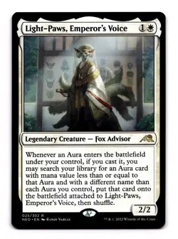 Light-Paws, Emperor's Voice - 25 NEO: Kamigawa: Neon Dynasty R Normal NM - Image 1