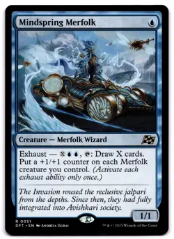 Mindspring Merfolk - 51 DFT: Aetherdrift R Normal NM - Image 1