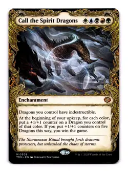 Call the Spirit Dragons (Showcase) - 309 TDM: Tarkir: Dragonstorm M Normal NM - Image 1