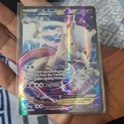 Mewtwo EX XY125 Full Art Black Star Promo Holo Pokemon Card Full Art Rare - Image 2