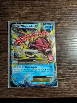 Pokemon TCG Mega Gyarados EX Holo Card #27/122 Near Mint Condition - Image 1