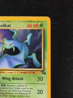 Golbat First Edition Fossil Pokemon 34/62 Regular - Image 3