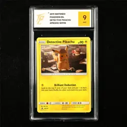 TQG 9 MINT 2019 Pokemon ENG Detective Pikachu SM194 Promo - Image 1