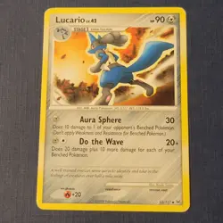 Pokemon Lucario Platinum 53/127 Regular Uncommon Mod/Heavy Playd *FREE SHIPPING* - Image 1