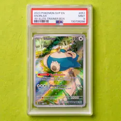 Pokemon SVP EN 151 Snorlax 051 Elite Trainer Box ETB Black Star Promo 051 PSA 9 - Image 1