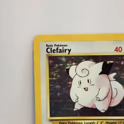 Pokemon Clefairy Base Set Holo Rare Unlimited WOTC 5/102 LP - Image 2