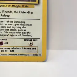 Pokemon Clefairy Base Set Holo Rare Unlimited WOTC 5/102 LP - Image 5