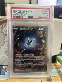 Pokemon TCG Lumineon V GG39/GG70 Crown Zenith Galarian Gallery MINT PSA 9 - Image 1