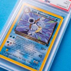 Pokemon TCG 1999 Dark Blastoise 20/82 Team Rocket Non Holo PSA 9 - Image 2