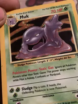 Pokemon TCG Muk Holo Rare Unlimited Card 13/62 Fossil Set 1999 WOTC - Image 3