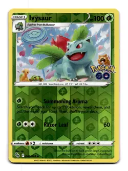 Ivysaur - 002/078 PGO: Pokemon GO Uncommon Reverse Holo NM - Image 1