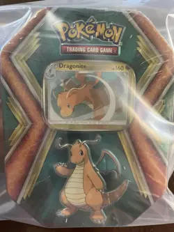 Pokemon TCG 2019 Dragonite Tin with 3 Booster Packs - New & Factory Sealed - Image 1