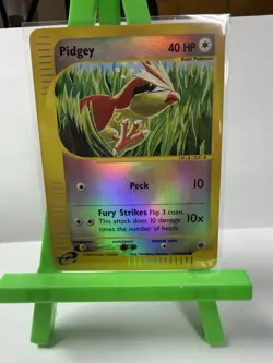 Pokemon Pidgey 40 HP Basic Expedition Base Set 123/165 Reverse Holo Common 2002 - Image 1