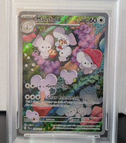 Pokemon TCG SV02: Paldea Evolved (PAL) Maushold 226/193 Illustration Rare PSA 9 - Image 2