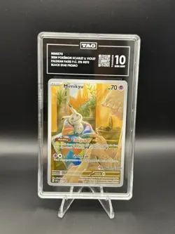 Mimikyu 075 Promo - TAG 10 - Pokemon TCG - Paldean Fates - Pokemon Center Stamp - Image 1