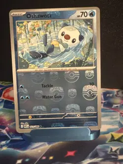 Oshawott (Master Ball Pattern) 021/086 Sv: White Flare Holo NM/NM- Pokemon TCG - Image 1