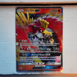 Pokemon Ho-Oh GX SM57 Black Star Promo Full Art Holo - Image 1